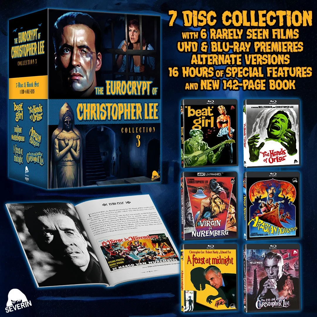 The Eurocrypt of Christopher Lee Collection 3 [7-Disc Box Set: (1) 4K UHD + (6) Blu-rays + Book]
