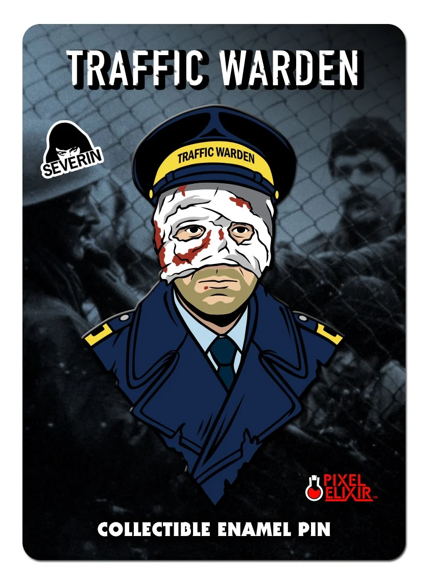 THREADS Traffic Warden Enamel Pin